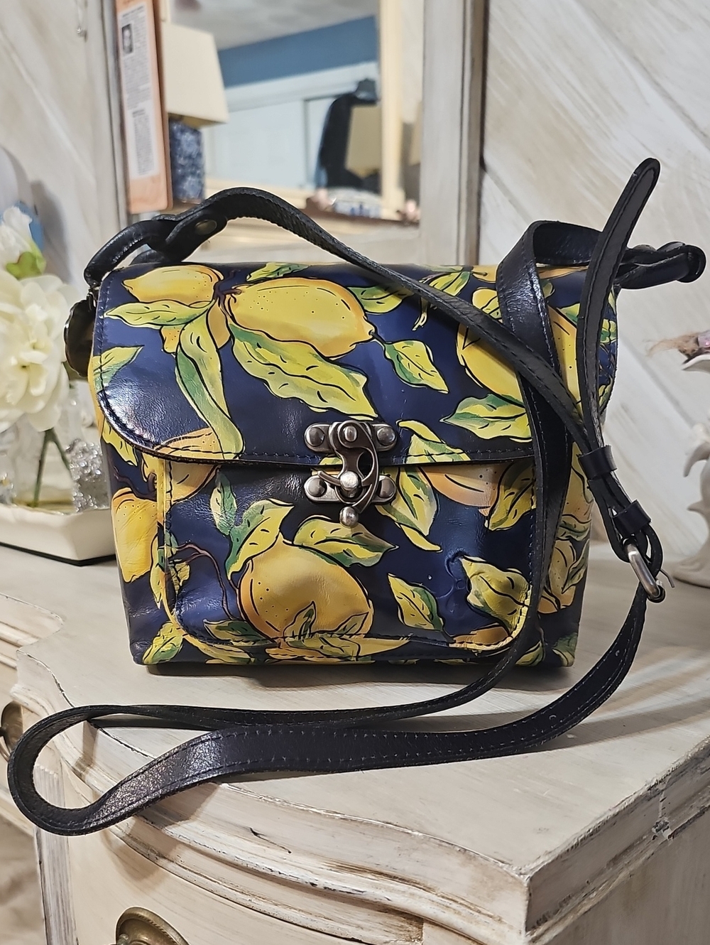 Patricia Nash Leandra Crossbody Positano Lemon